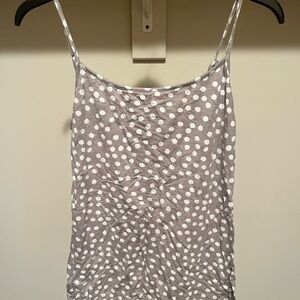 LOFT Gray Fitted Sleeveless Camisole